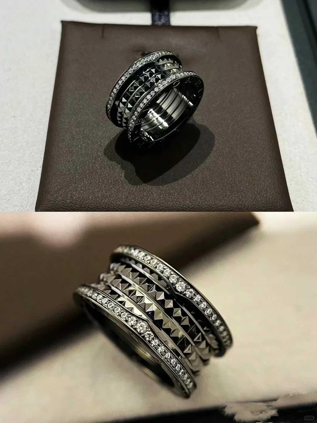 Band Rings 2024 Fashion bv popular elegant trendy diamond-set personalized simple classic high-quality boutique rings J250217 1