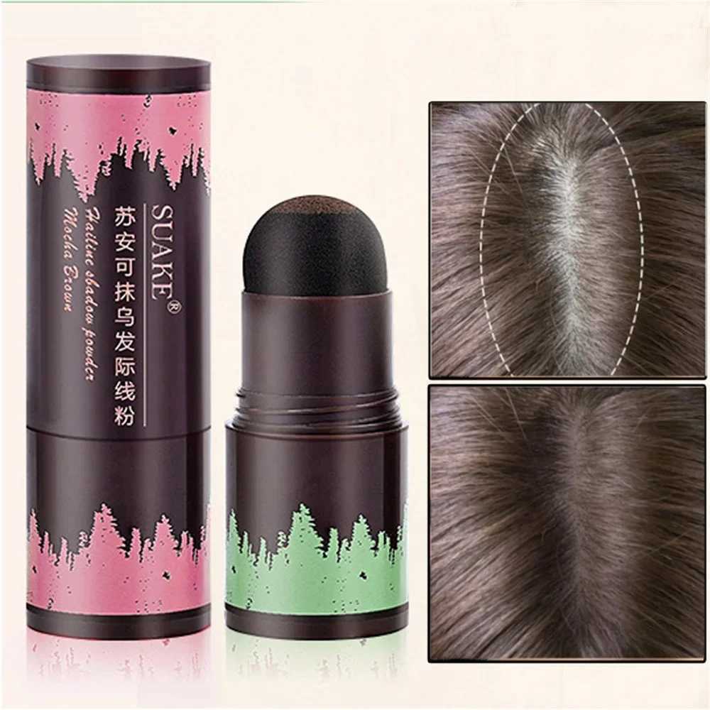 Waterproof Hairline Powder 2 Color Hair Roots Supplement Natural Black Brown Eyebrow Shape Supplement Stick Shadow Filler PowderW250217