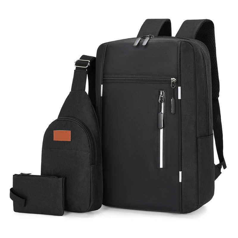 Three Piece Backpack Set New Product Large Capacity Business Backpack For Men Simple And Multifunctional Backpack For Men Day Backpack Travel Bag 2412