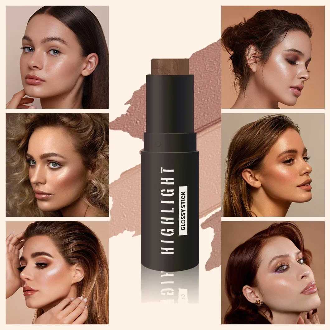 Highlighting Bronzer Stick Face Brightening Highlighter Makeup Concealer Pen Long Lasting Face Nose Shadow Contouring CosmeticsW250217