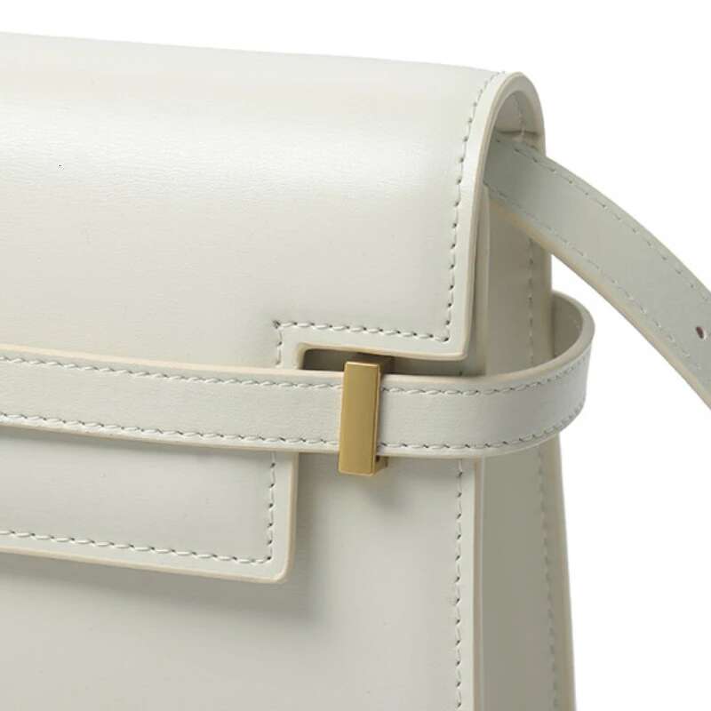 New Ladies Square Tofu Cowhide Trendy Crocodile Pattern One Shoulder Messenger Women's Design Brand Bag