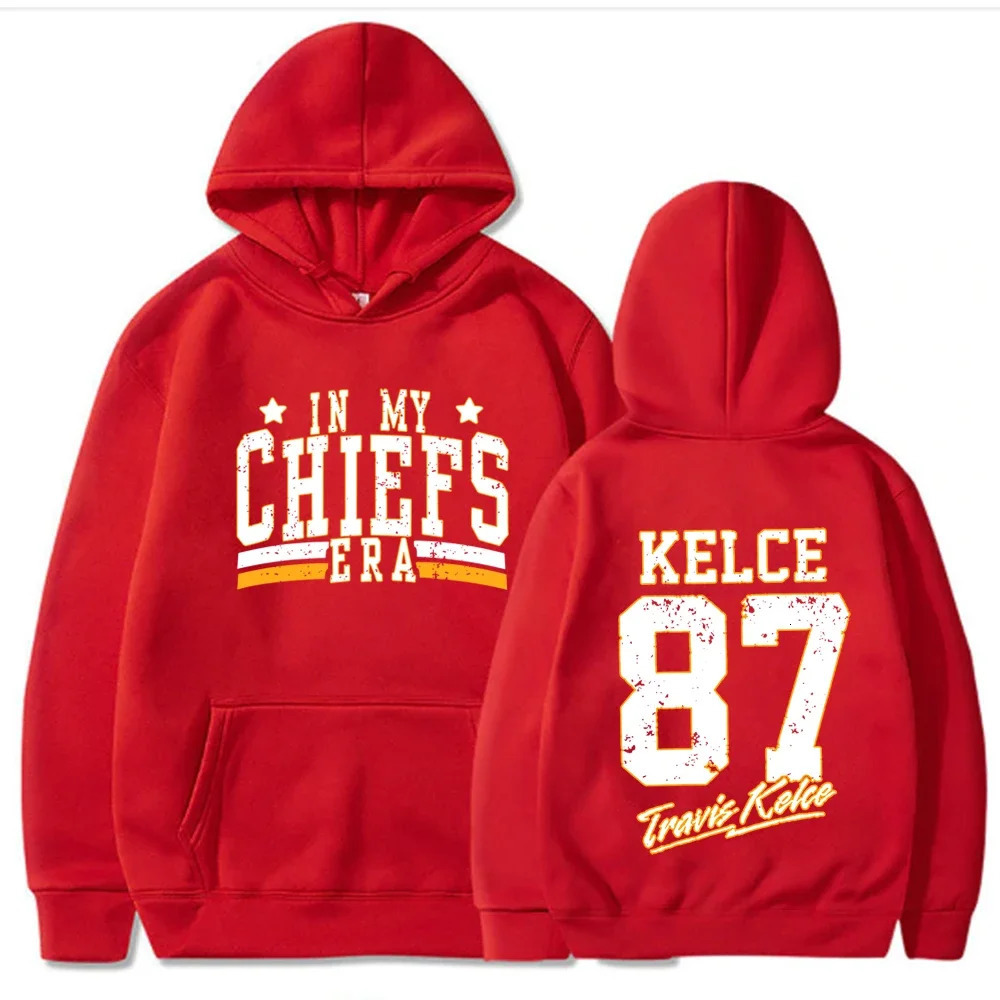 Retro in My Chiefs Era Sweatshirt Kelce 87 America The Eras Tour Pullover Streetwear Coats 250214