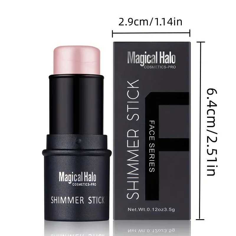 Magical Halo Shimmer Stick - Multi-Use Highlighter Contour Makeup for Radiant Glow - Daily Wear 01# 02#W250217