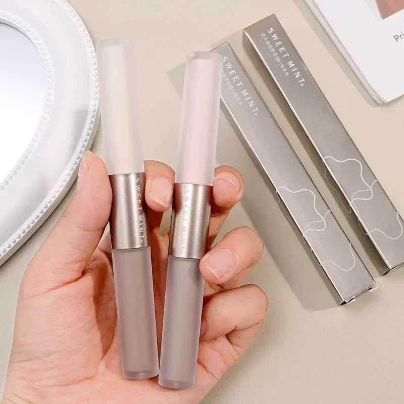 2 In 1 Matte Contouring Bronzer Stick Double Head High Gloss Grey Brown Nose Shadow Cream Brighten Highlighter Makeup CosmeticXJ250217