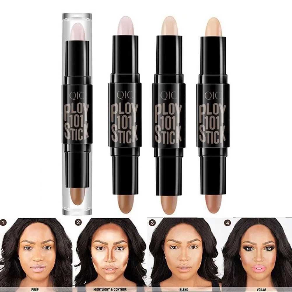 Highlighter Contouring Stick 2 In 1 Concealer Highlight Shadow Face Contouring Makeup Concealer Stick Korea Makeup PenW250217