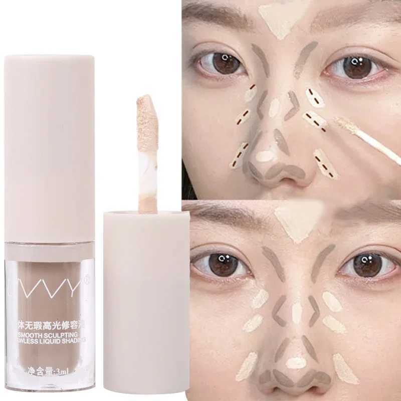 Natural Nose Shadow Highlighter Cream Waterproof Lasting Brightens Skin Matte Liquid Contouring Bronzer Stick Makeup CosmeticsW250217