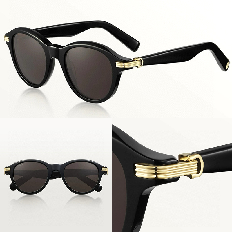 Luxury Oval Acetate Sunglasses For Women Men Full Frame Designer Sunglasses 0395 Outdoor Fashion Goggles UV400 Glasses With Box