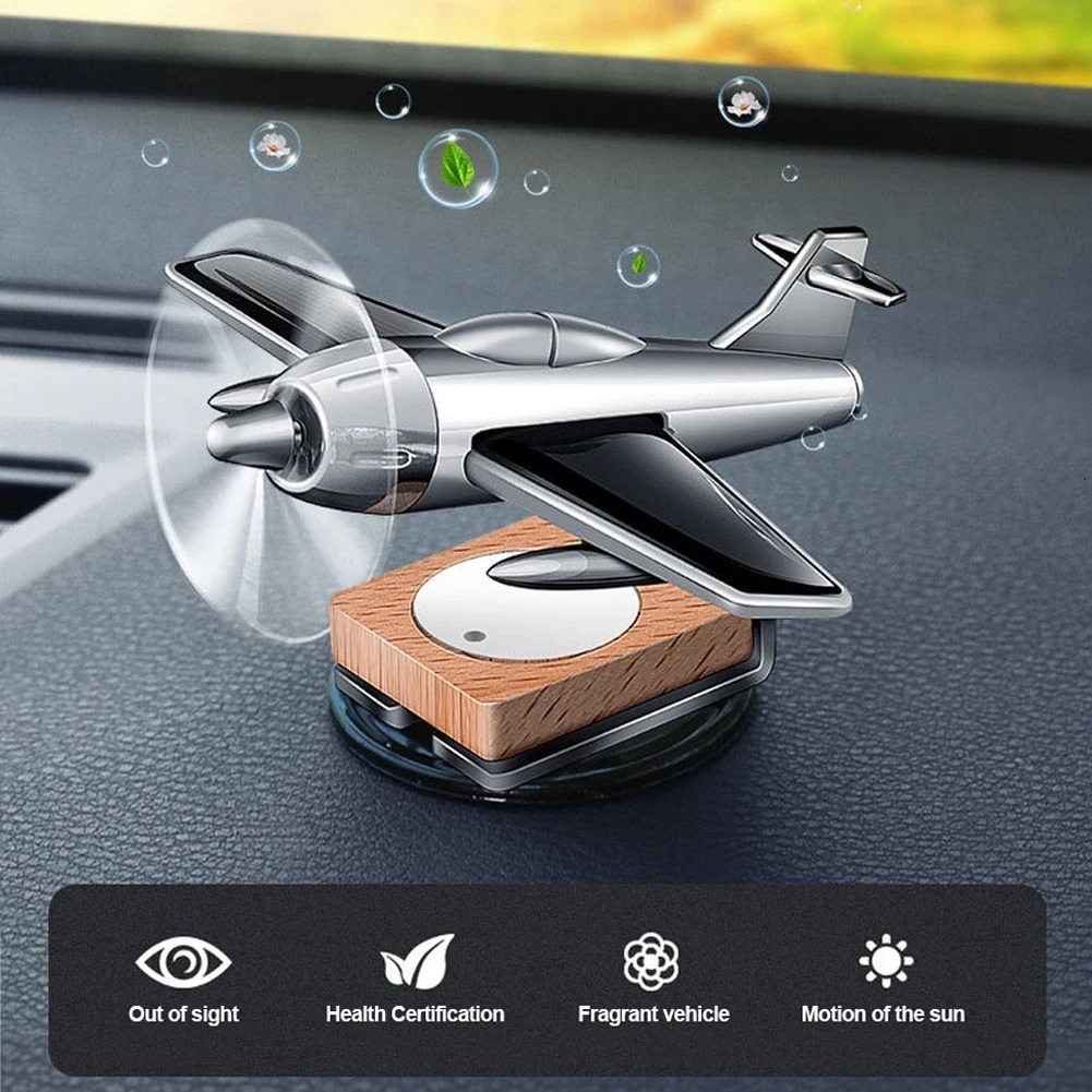 Car interior accessories solar airplane model center console decoration air freshener 250214