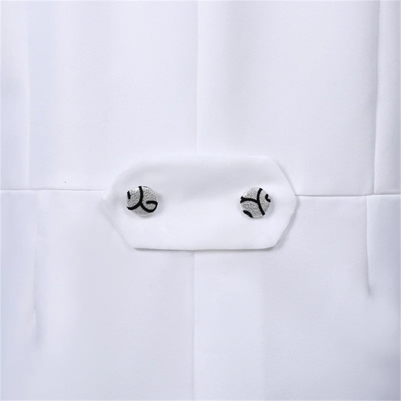 Mens Tailcoat Classic Modern White and Black Basic Style Suit with Tailcoat Singer Magician Stage Outfits 250214