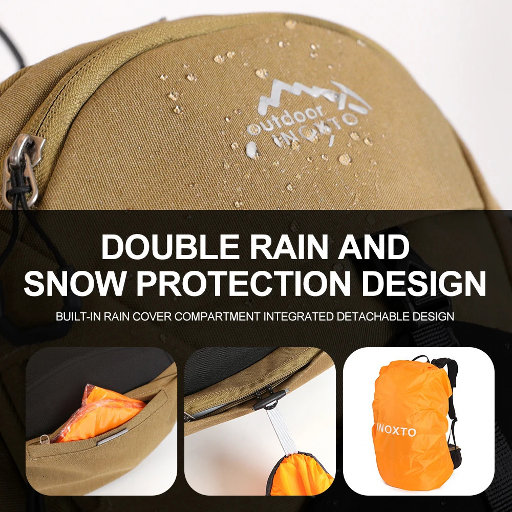 Mountaineering backpack 35 liters mens and womens outdoor sports bag waterproof camping hiking rain 250118