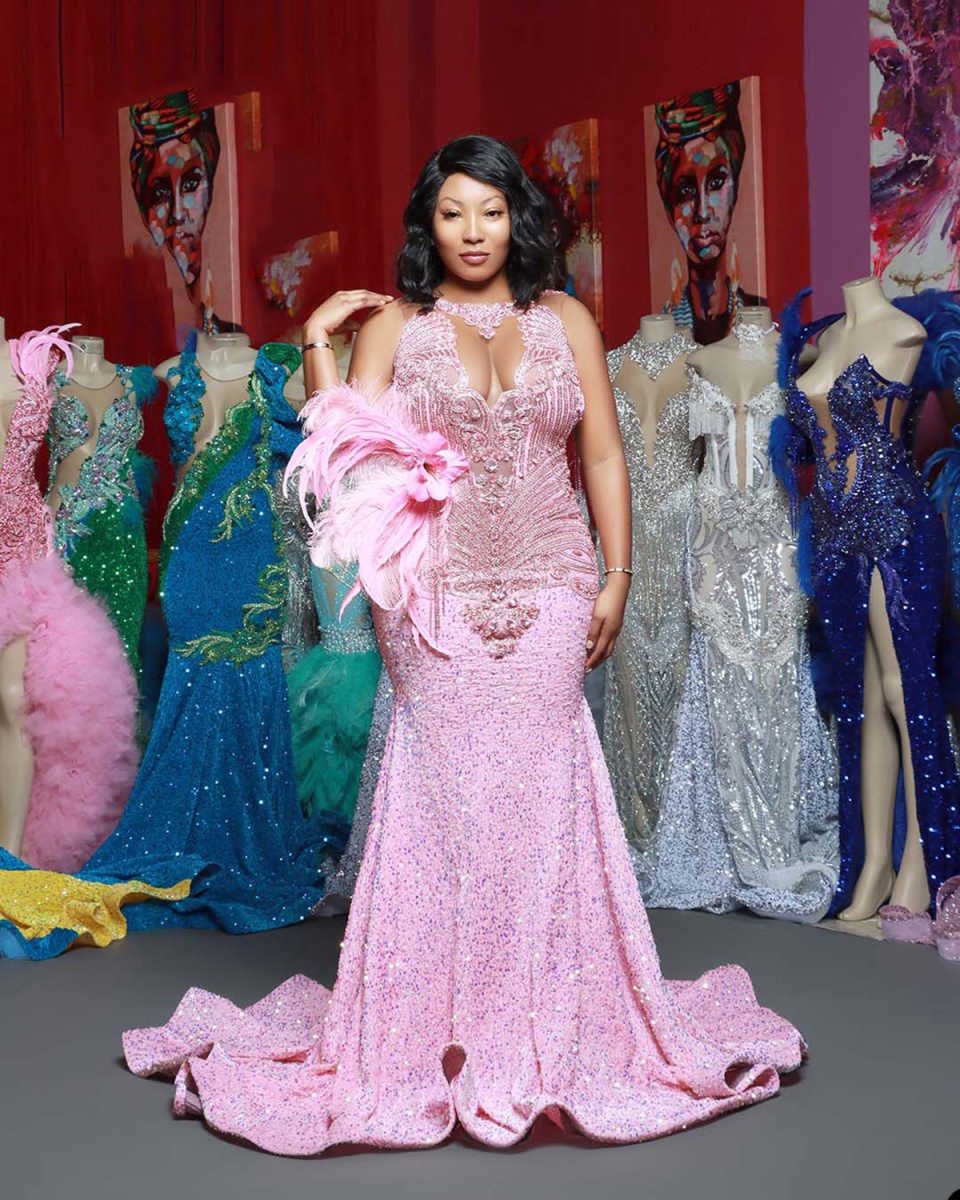 Sparkly Saudi Arabia Mermaid Prom Dresses Sexy Sheer Neck Feather Crystal Beading Plus Size Special Occasion Dress Evening Gowns