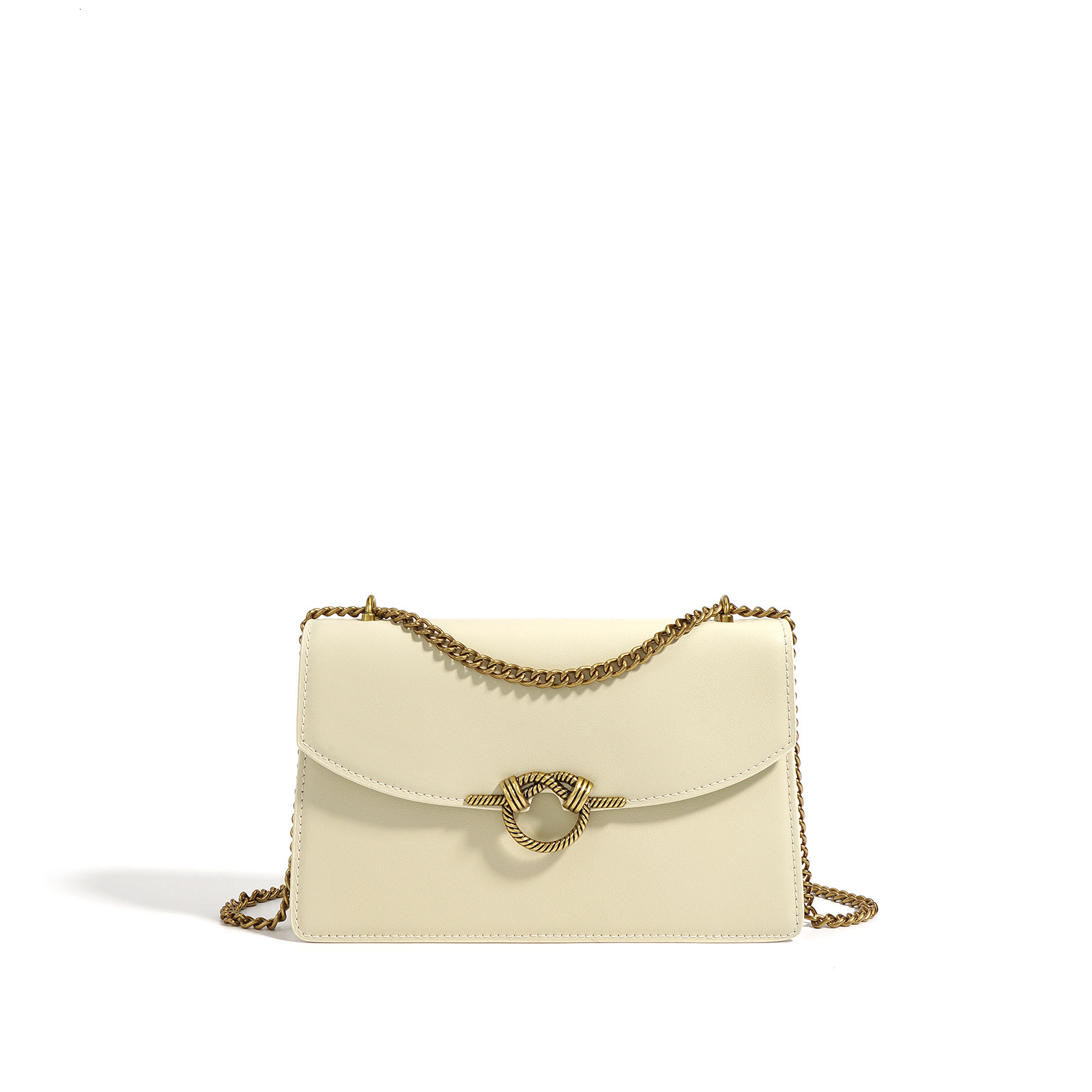 Bag New Classic Leather Small Square 2025 Early Spring Simple Commuting Versatile Single Shoulder Crossbody Chain Bag