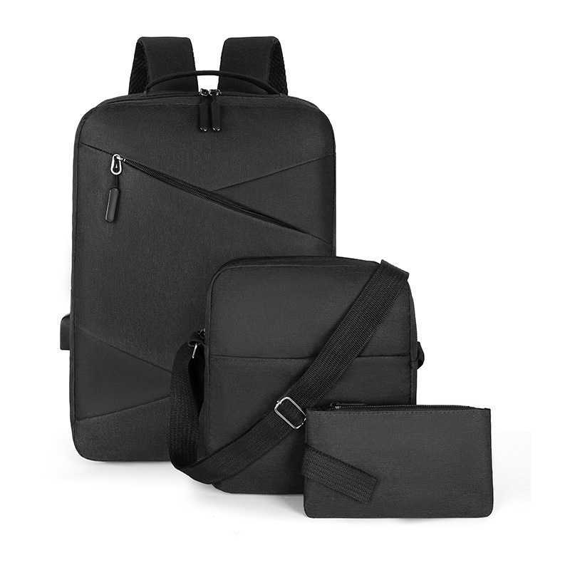 Backpack Business Mens Commuter Computer Bag New Backpack Mens Usb Charging Backpack 3-piece Set Day Backpack Travel Bag 241225