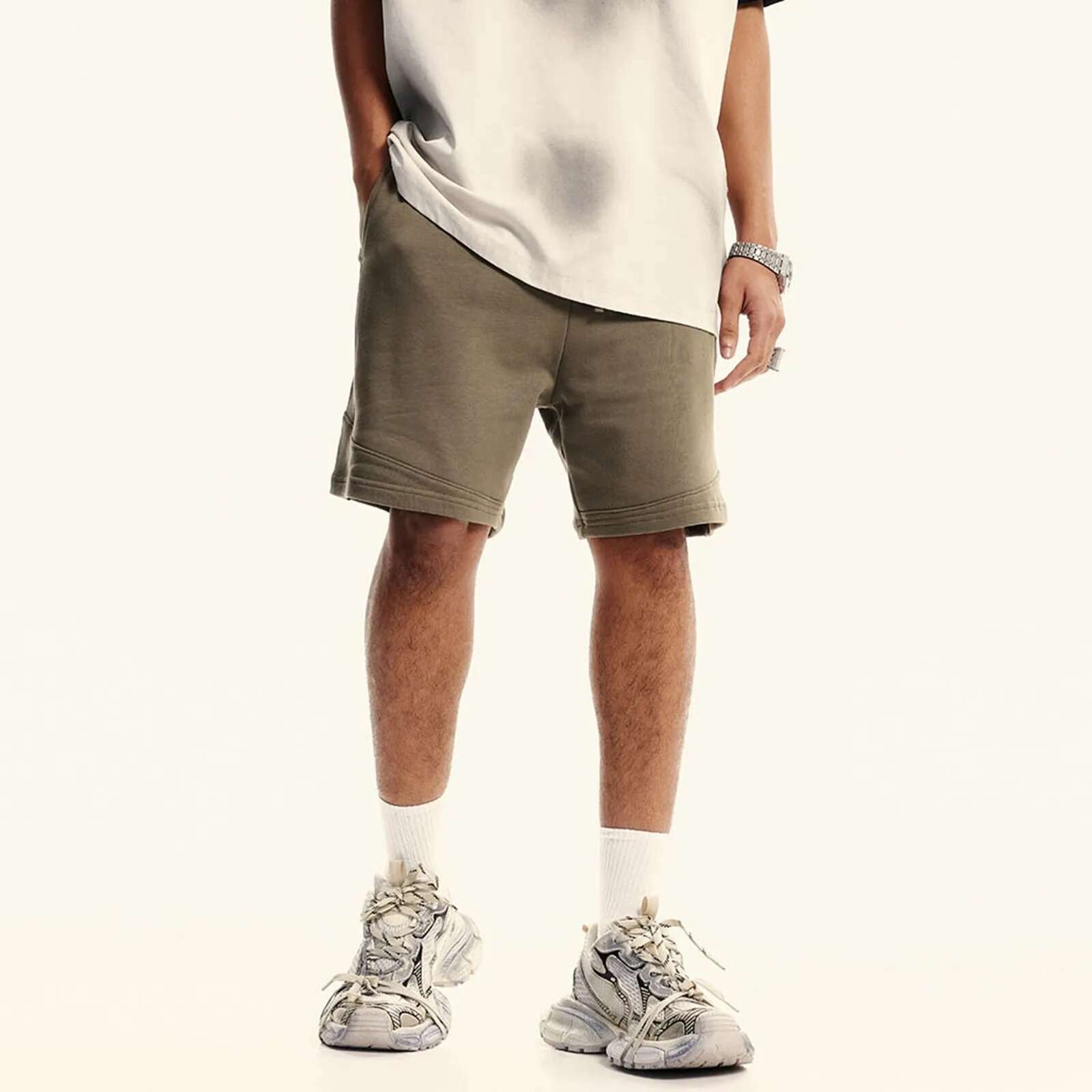 Summer New Retro Street Casual Shorts Quarter Pants Men's Designer Shorts Hip-hop Gothic Outdoor Quick Drying Breathable Basketball Sports Pants