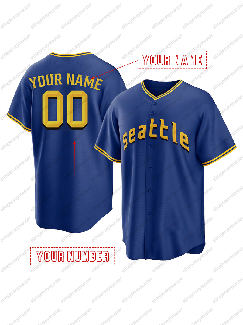 Ichiro Suzuki Custom Baseball Jersey Stitched Personalized Ken Griffey Jr. Customized Jerseys Custom Any Number Name