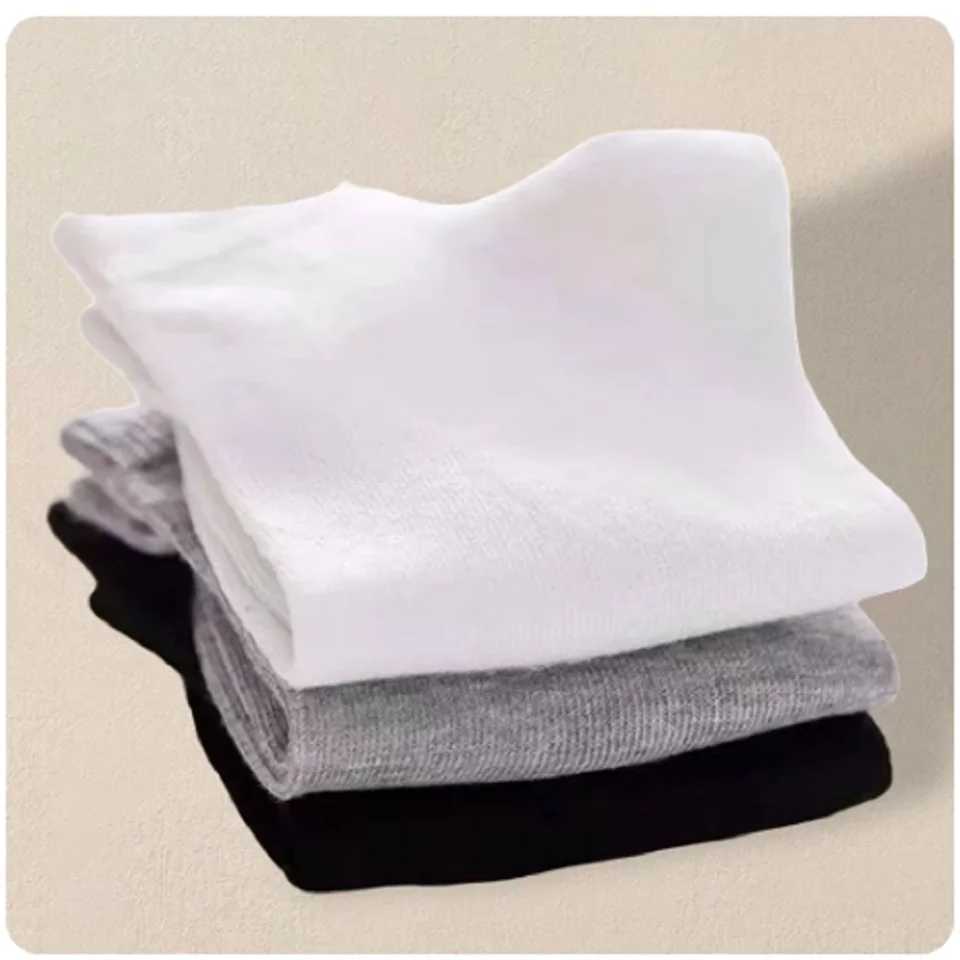 5/0 Pairs Mens Boat Socks Business Sport Sweat Absorption Mature Summer Autumn Solid Color Non Pilling Versatile Ankle Socks W250217