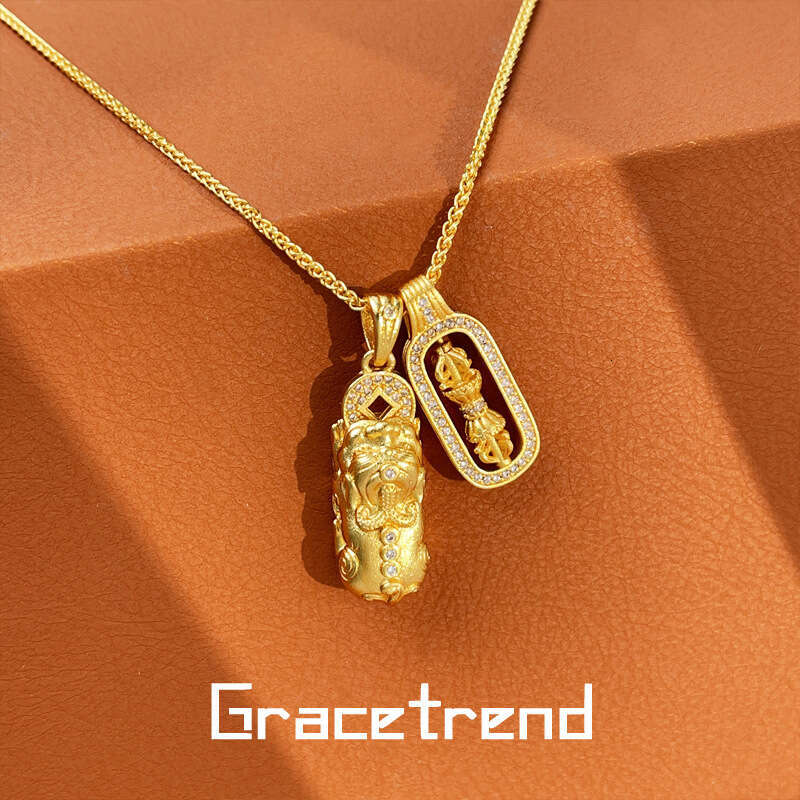 Tiktok Kwai Brave Vra Wei Xue Same necklace Fashion Versatile Temperament Pendant D-410