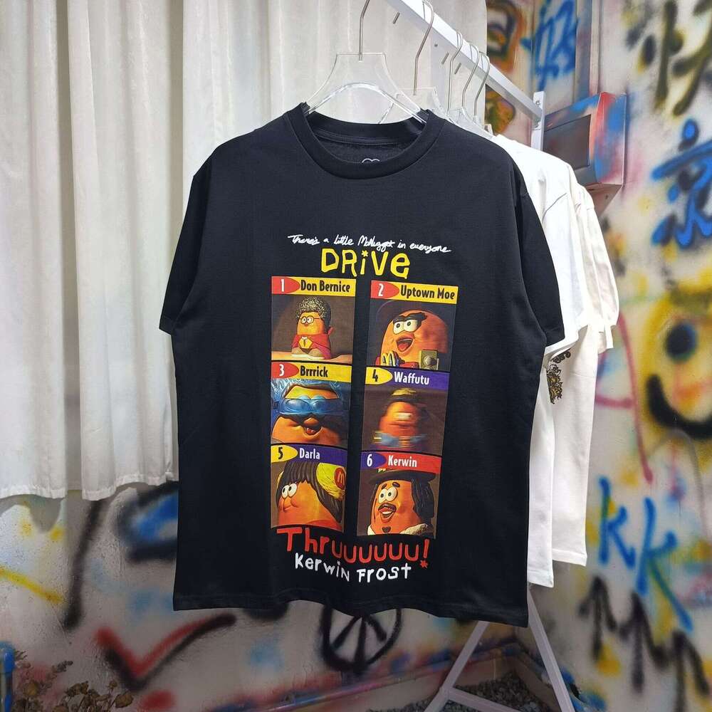 Meichao High Street Fun Pattern Short Sleeve Top for Summer