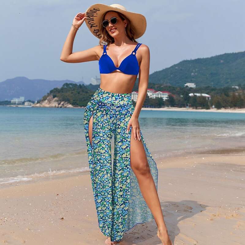 Swimsuit women European and American bikini pants three piece set swimsuit wholesale 2025 temperament versatile new trendy clothing ins
