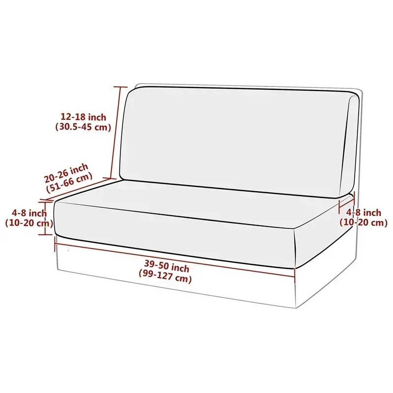 2pcs/set Jacquard RV Dinette Cushions Covers Stretch Camper Sofa Seat Covers Adjustable Dining Seat Covers Bench Backrest Decor 250217