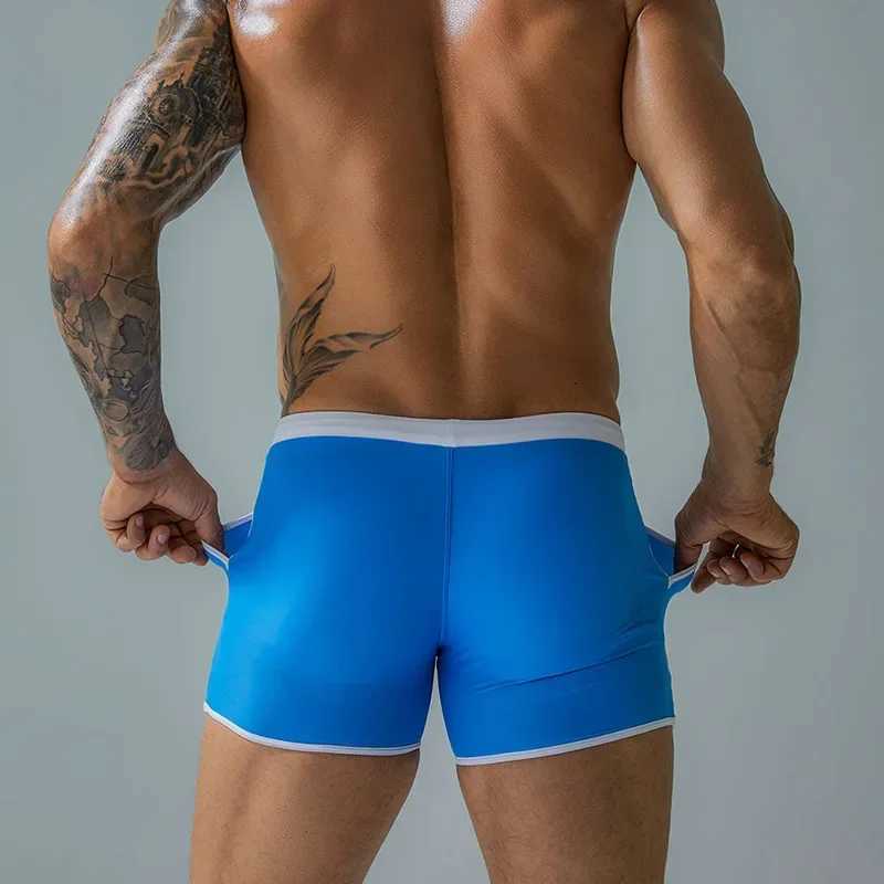 Men s Swim Trunks with Mesh Lining Quick Dry Bathing Suits Boardshorts Summer Beach Shorts Pockets Surf Bikini Boxer Pants M250218