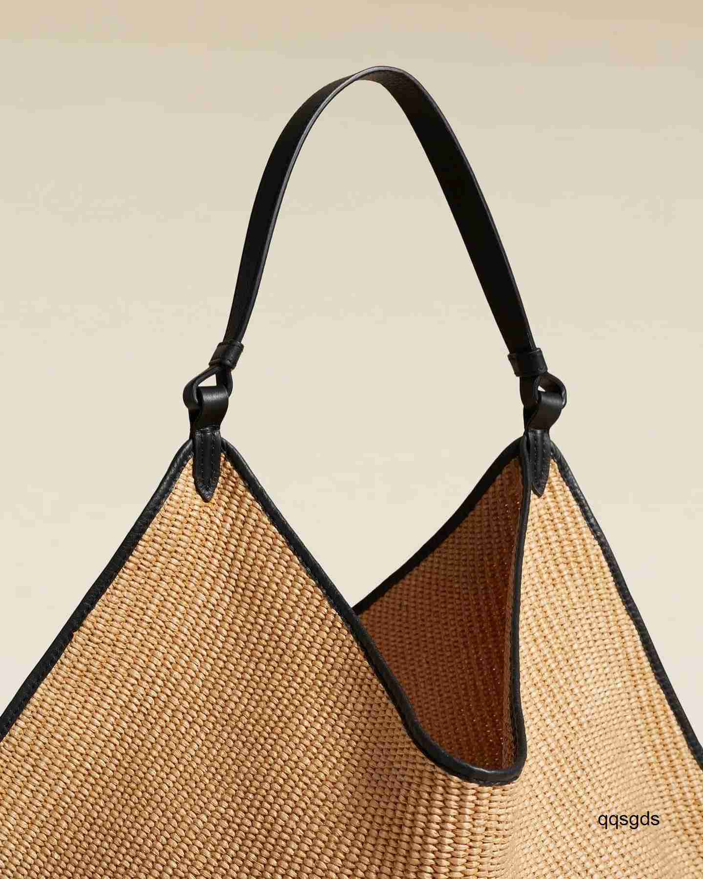 Top Quality Khaite Lotus Tote Designer Womens Suede Clutch Straw Raffias Big Beach Man Shoulder Fashion Leather Shop Pochette Trunk Crossbody Hand Bag