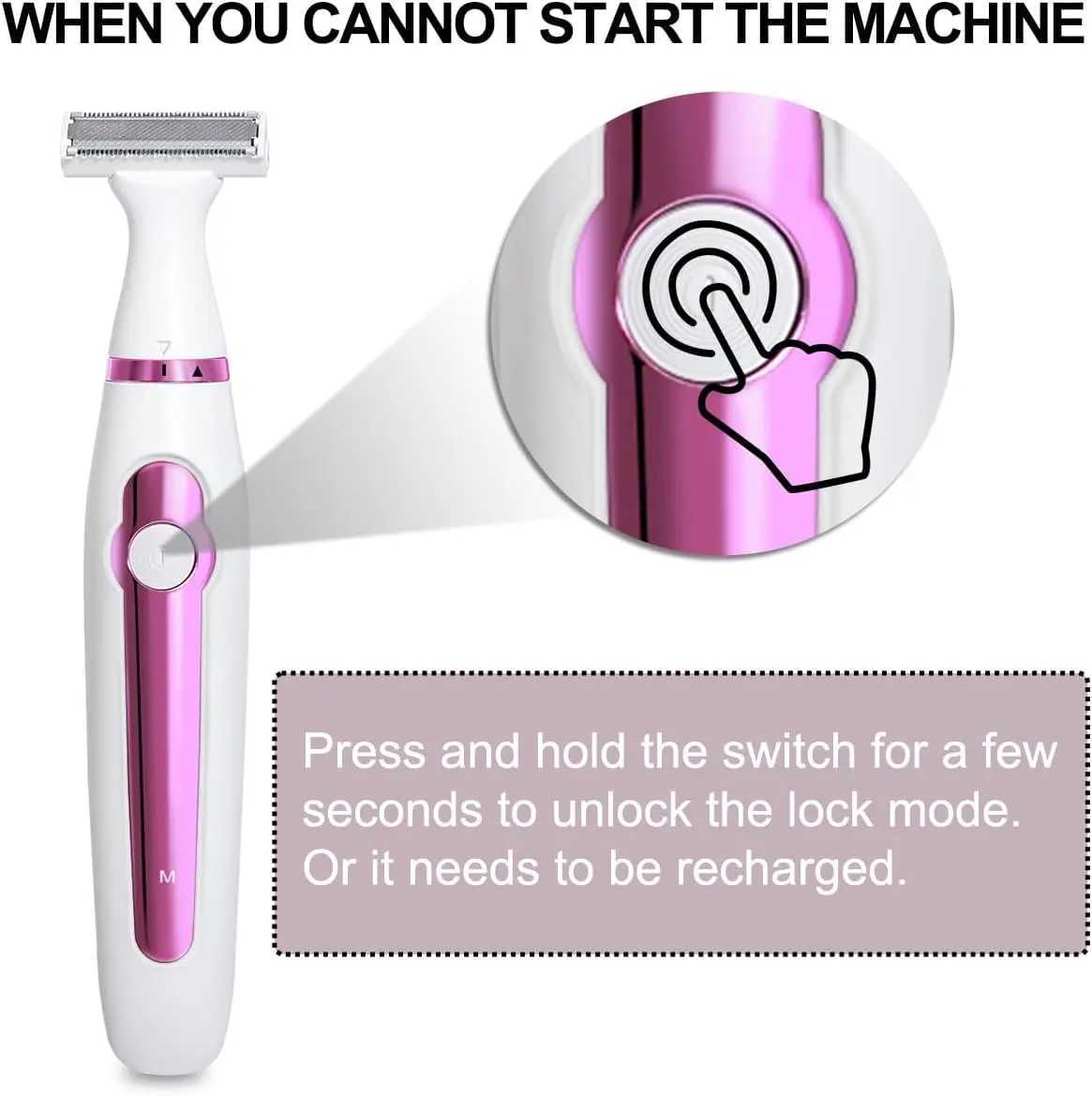 6 In 1 Electric Epilator Hair Shaver Trimmer Painless Cordless Razor For Eyebrow Bikini Leg Under Facial Hair Removal Clipper Z250218