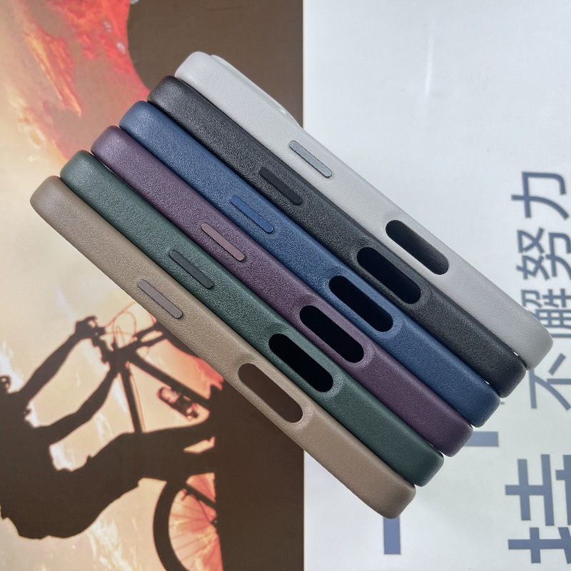 2025 Magnetic Suction Animation for iPhone 16 15 14 Pro Max Compatible with MagSafe PU Leather Cell Phone Case With retail package MAX168