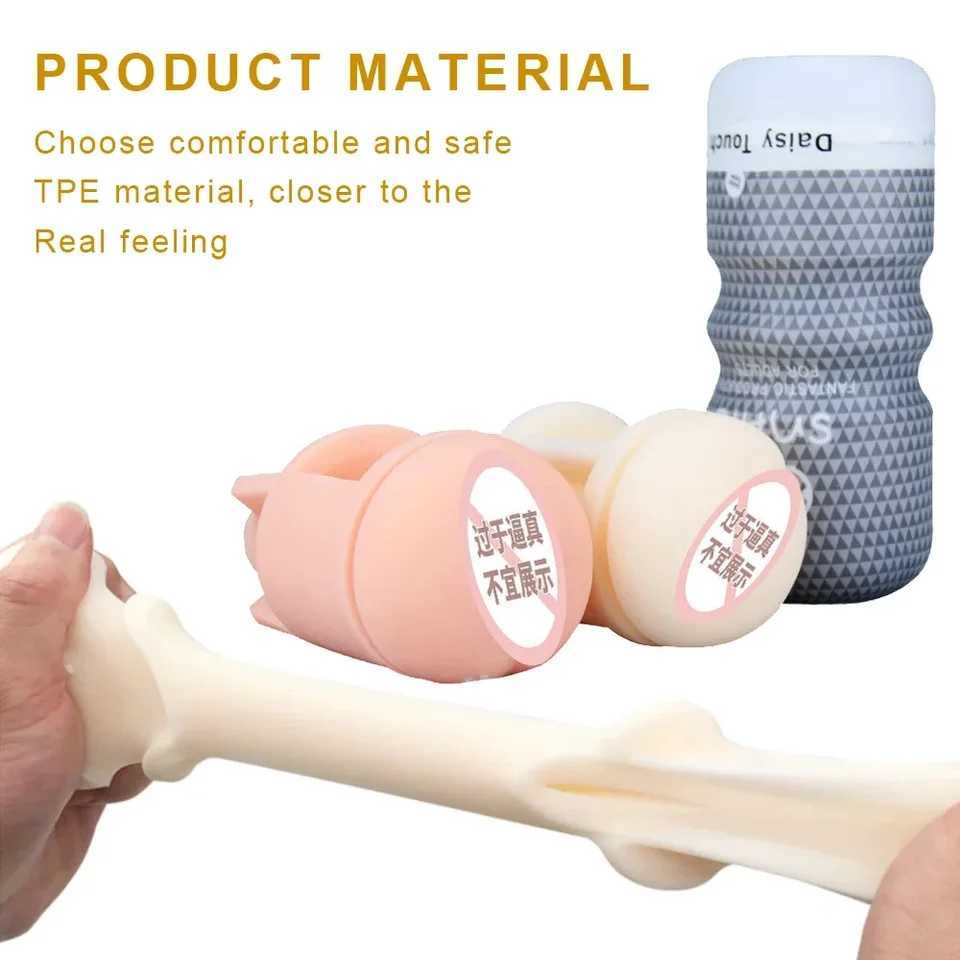 Male Masturbation Cup Oral Sex Blowjob Sucking Cup Pocket Pussy Vagina up Masturbate Equipment Anal Sex Toys Adult Goods for Men W250218