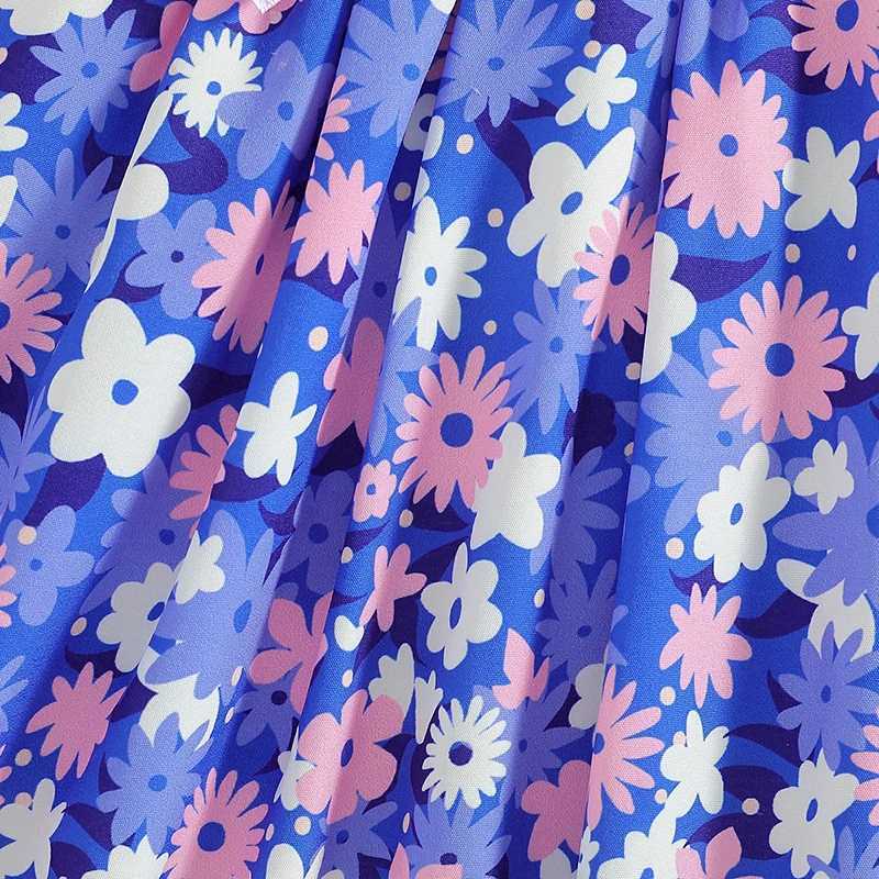 Childrens summer clothing set 2-5 years fashion vest and floral bodysuit 2 pieces girls clothing childrens pendant top W250218