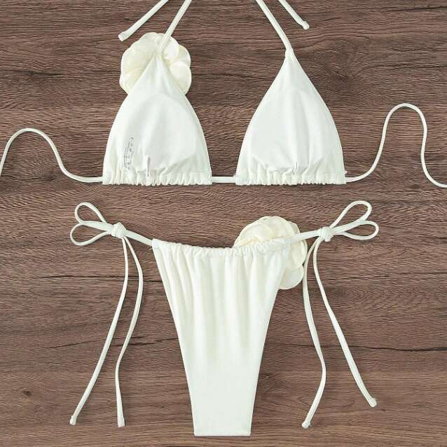 three-dimensional wer swimsuit set fashionable and sexy bikini women's 2025 new casual fashion trend clothing