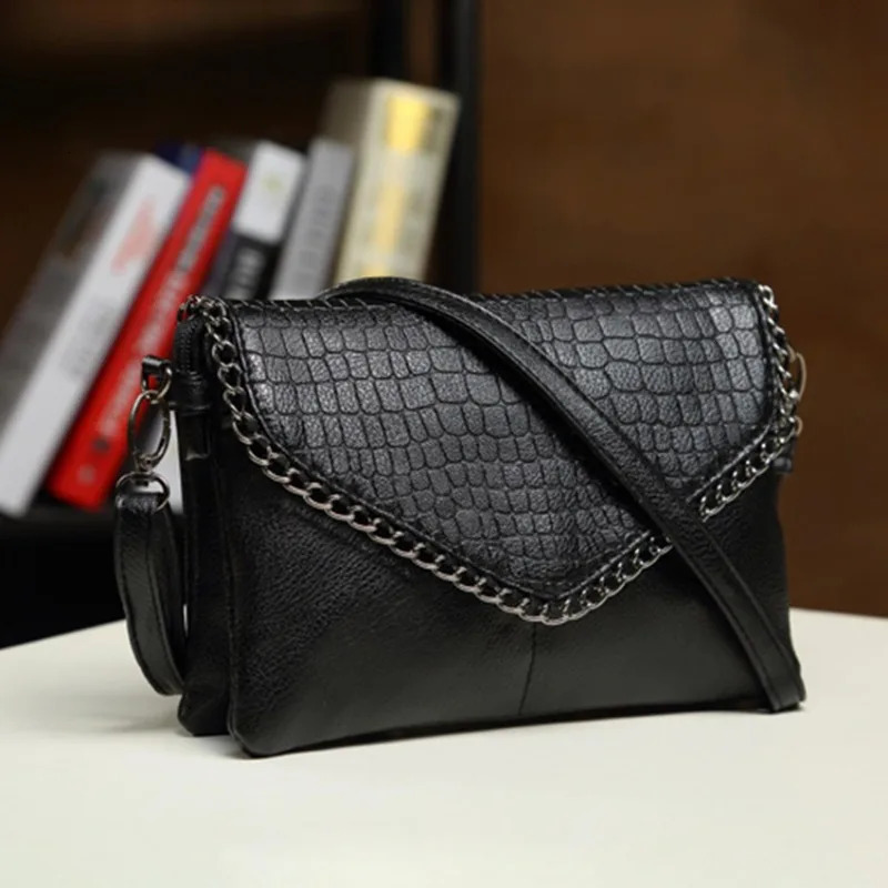 High quality chains handbags fashion women envelope clutch ladies party ladies shoulder messenger crossbody bags 250214