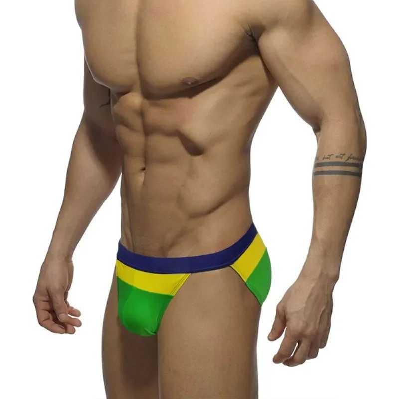 2025 New Mens Sexy Quick Drying Swim Trunks Breathable Sexy Bikini Boxer Beach Shorts Swimwear Bathing Suit Swimsuits M250218