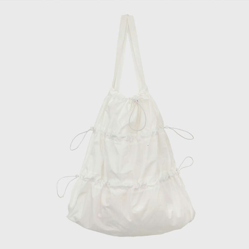 New Korean Summer Waterproof Nylon Large Capacity Drawstring Backpack Lightweight Wrinkled Casual Men's And Women's Backpacks