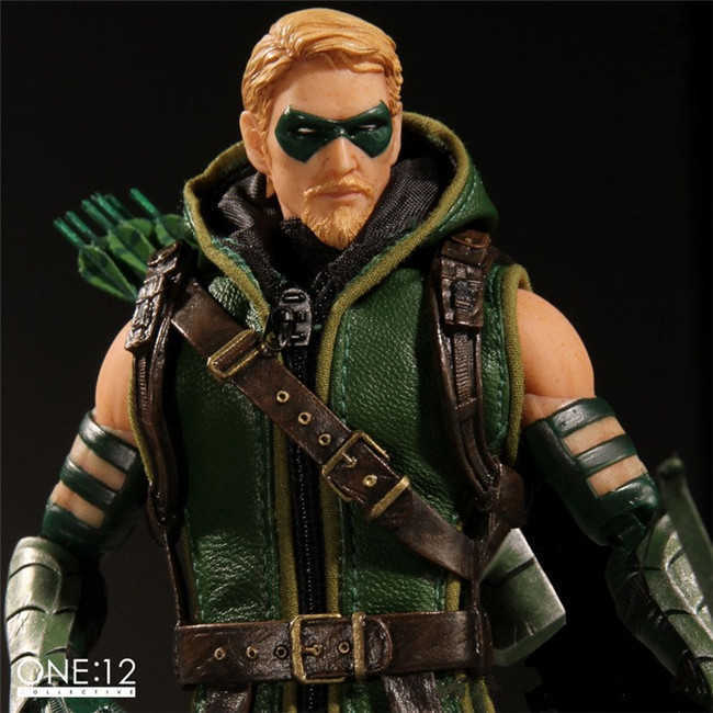 DC Comics Mezco 6-inch Cloth Robe Oliver Queen Green Arrow Mobile Model Ap2