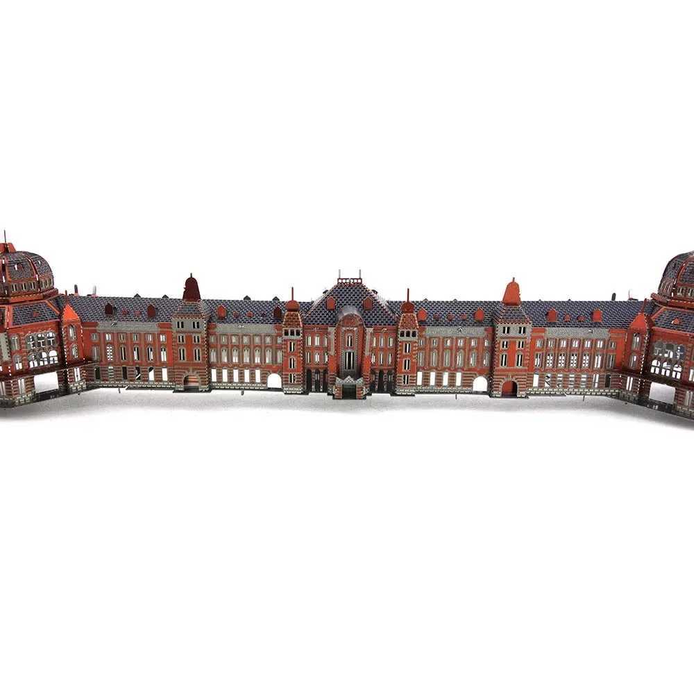 Colorful Tokyo Railway Station 3D Metal Puzzle DIY Handmade Architectural Landscape Assembly Model Jigsaw Puzzle Toys for KidsT250218