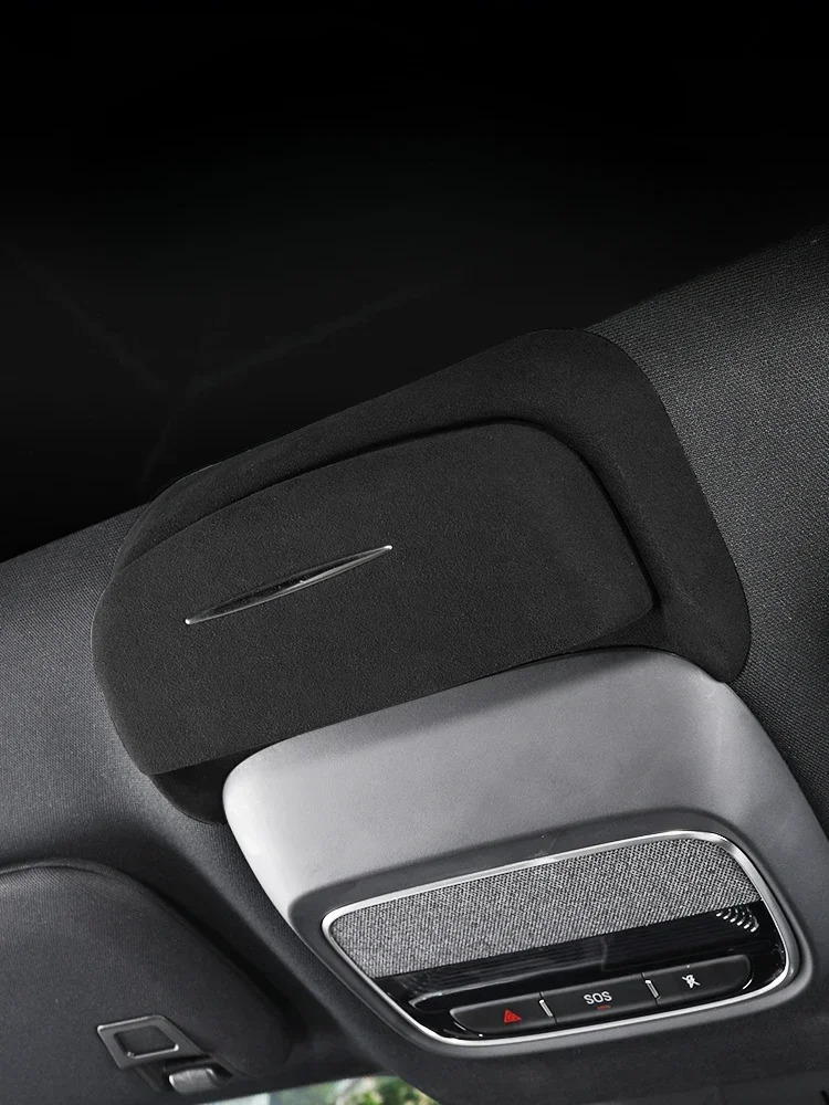 Car Glasses Box For Xpeng G6 Suede Sunroof Sunglasses Case Glasses Storage Holder Car Interior Accessories 250213