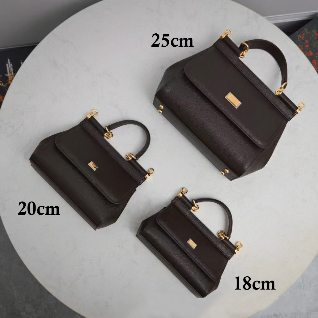 Designer Shoulder 10A High Quality Women's Crossbody Litchi Genuine Leather Hardware Platinum Square Tote Bags Multicolor Handbags