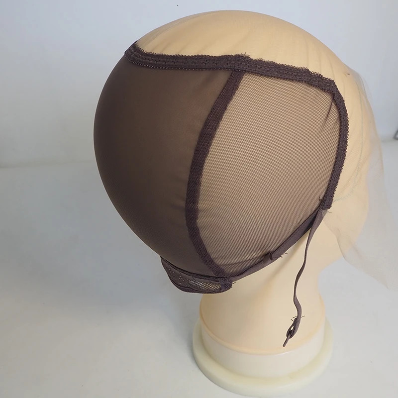 13*6inch lace front wig caps for making adjustable small wigs 250214
