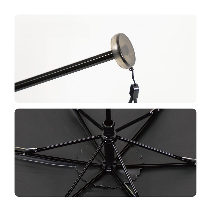 138g Ultralight umbrella Manual folding plaid sun umbrella Sunblock UV protection sunshine and rain umbrella