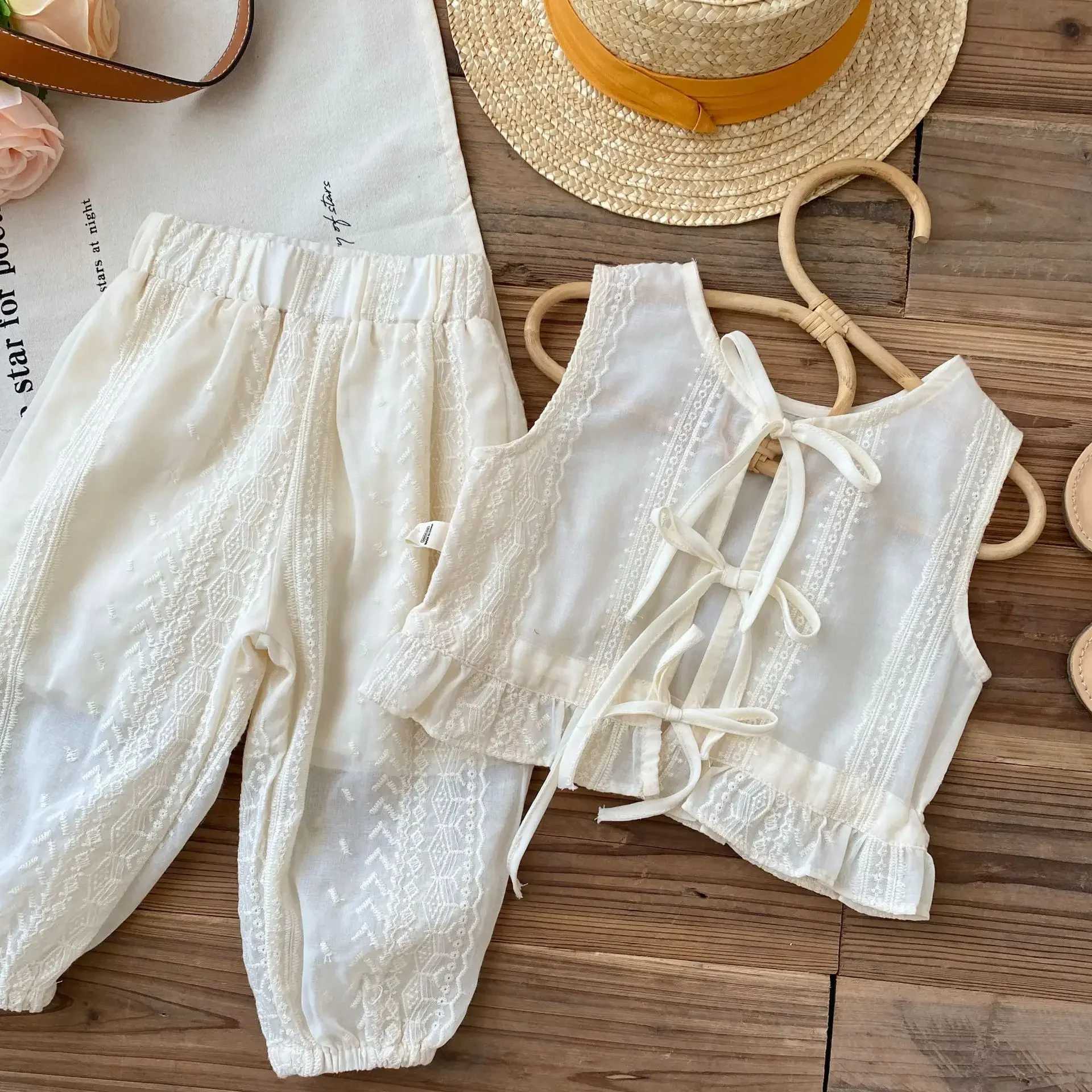 Girls Clothing Set Summer New Childrens Baby Top and Pants Two Piece Set Girls Summer Outfit W250218