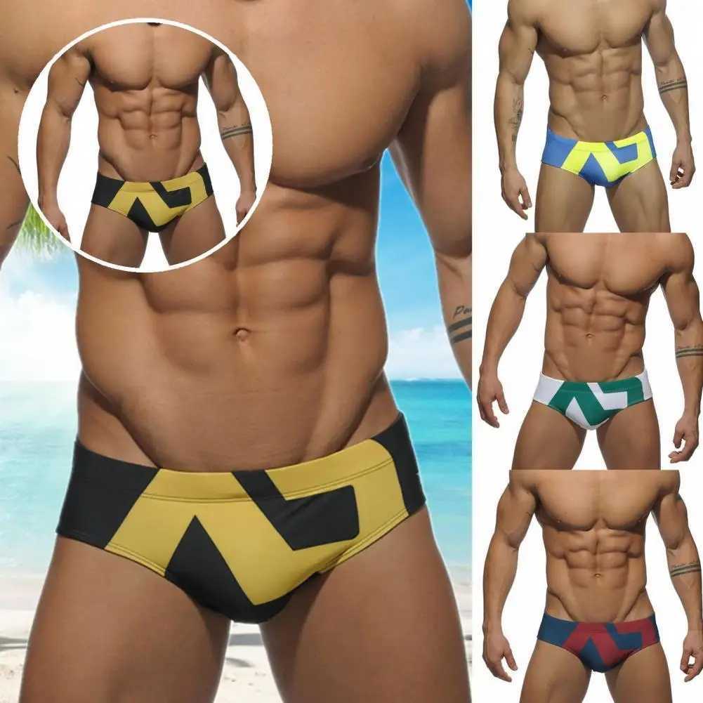 Terrific Summer Men Swimwear Low Waist Intimacy Good-looking Swimming Shorts Men Swimming Shorts Mens Briefs Swimming Trunks M250218