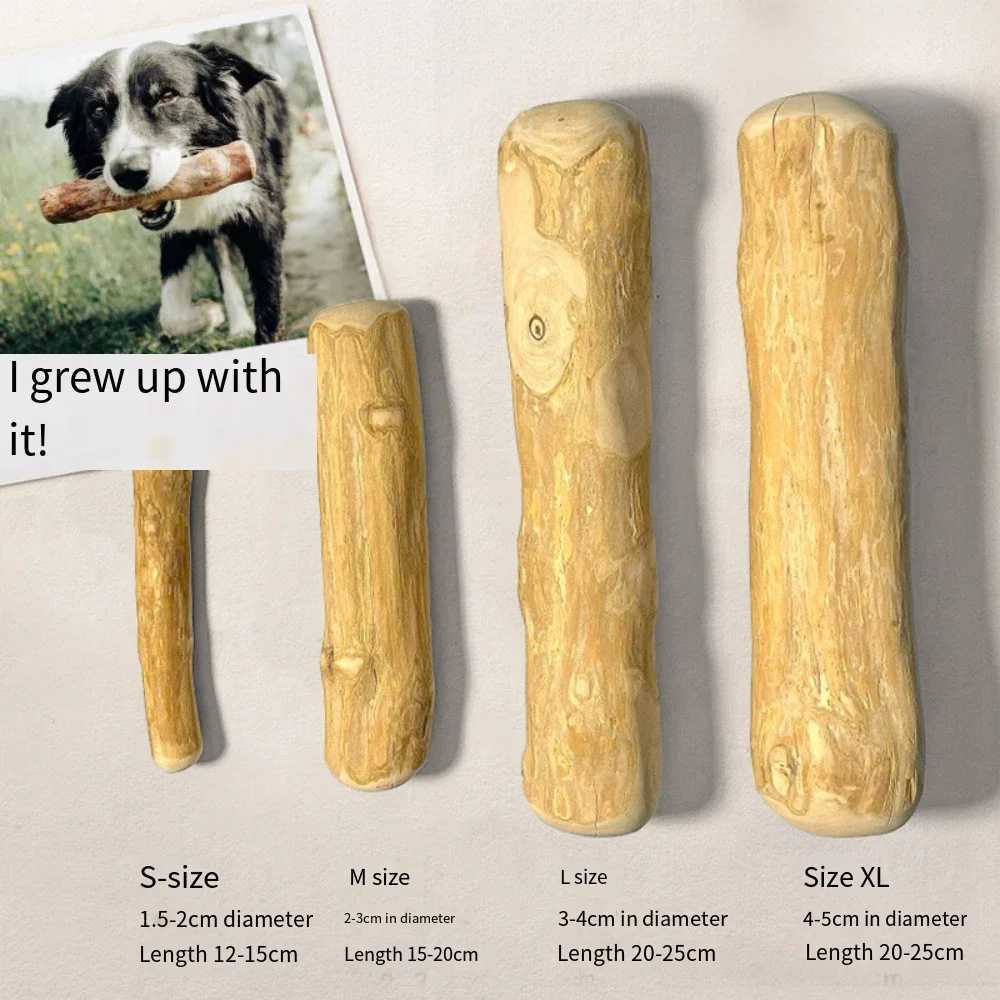Others Dog Toys Chews FZCSPEED Coffee Wood Dog Chewing Toy Dog Wood Chewing Stick Used for Tooth Stress Reduction Pet Toys H250217