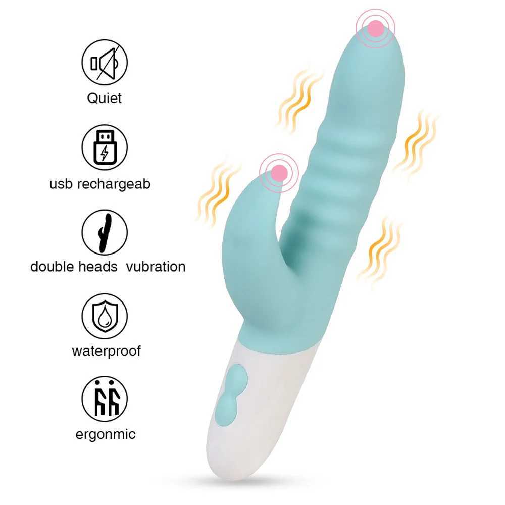 G-Spot Clitoris Stimulator Female Masturbation Sex Toys for Women Vibrator Wand Vaginal Massager USB Rechargeable Adult ProductsXJ250218