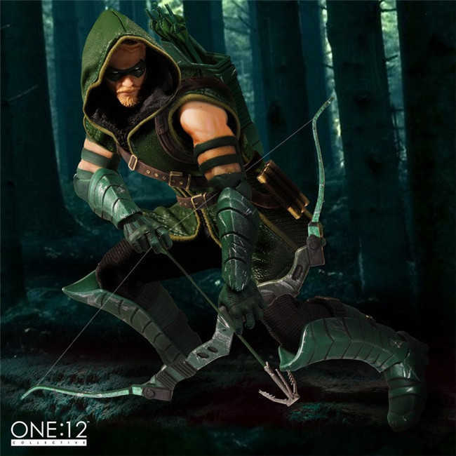DC Comics Mezco 6-inch Cloth Robe Oliver Queen Green Arrow Mobile Model Ap2