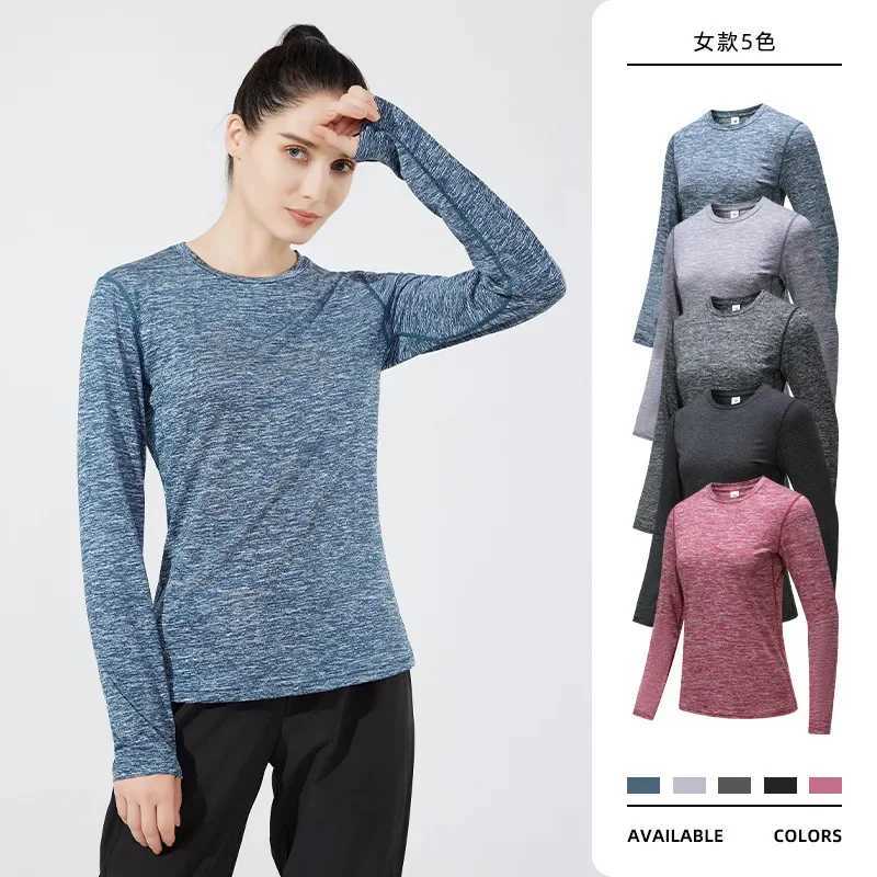 Active Shirts Tees Sports Shirt Woman Gym Quick Drying Long-sleeve T-shirts Clothes Wear Training and Exercise Running Top Sportswear H25218