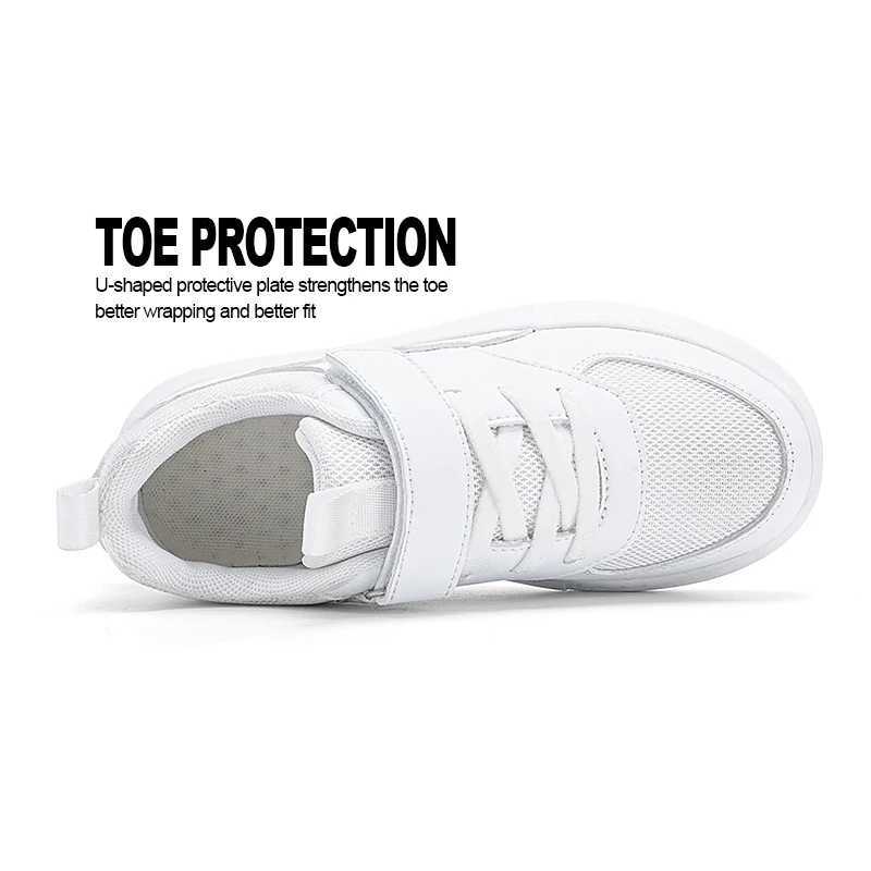 Mesh Sneakers Kids White Black Boys Girls Sports Running Shoes Casual Soft Sold Children Shoes Outdoor Children School Tennis Z250217