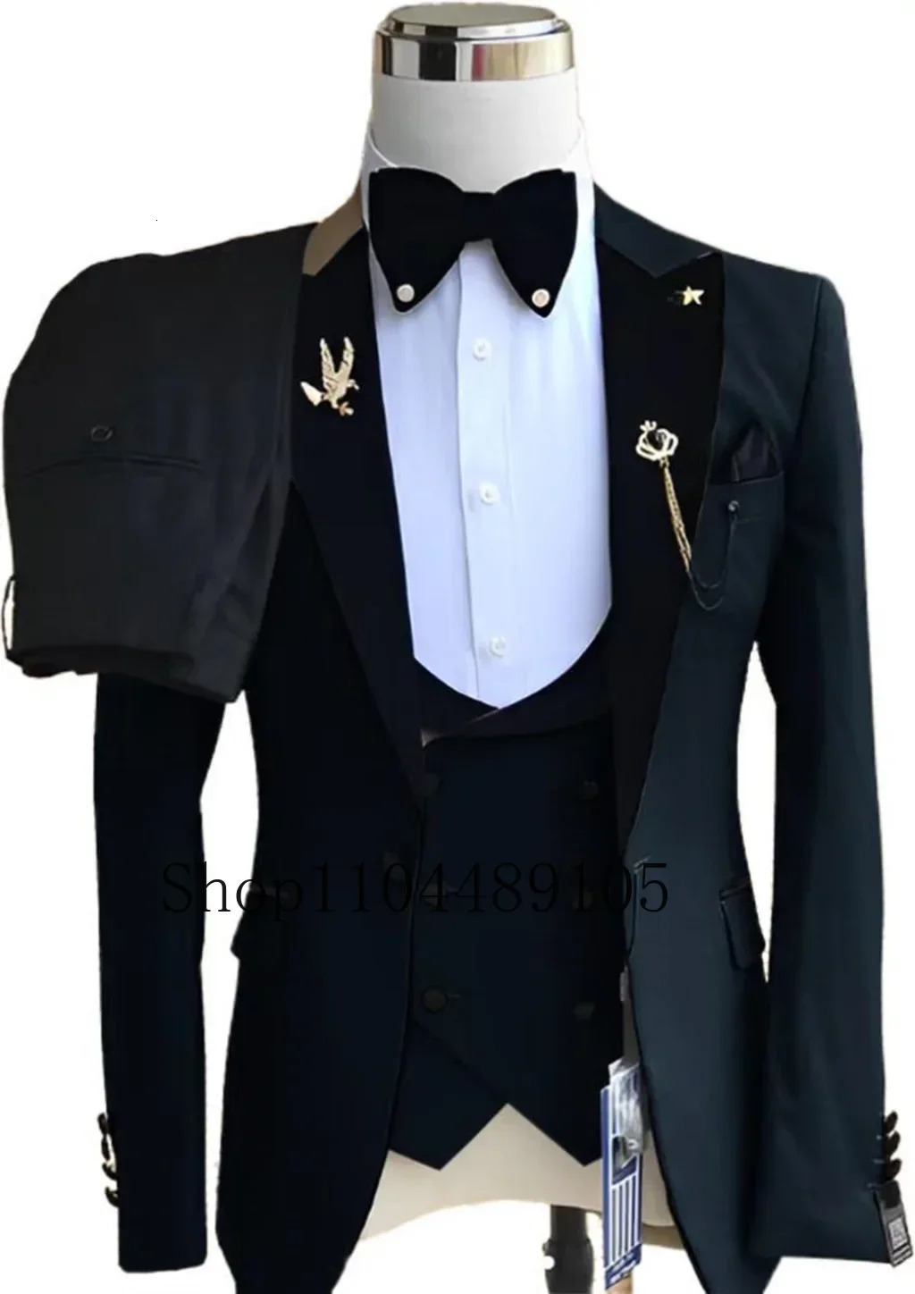 Blazer Elegant Mens Suits3 pieces Blazer Vest And Pants setColorfuldouble-breastedCreative 250213