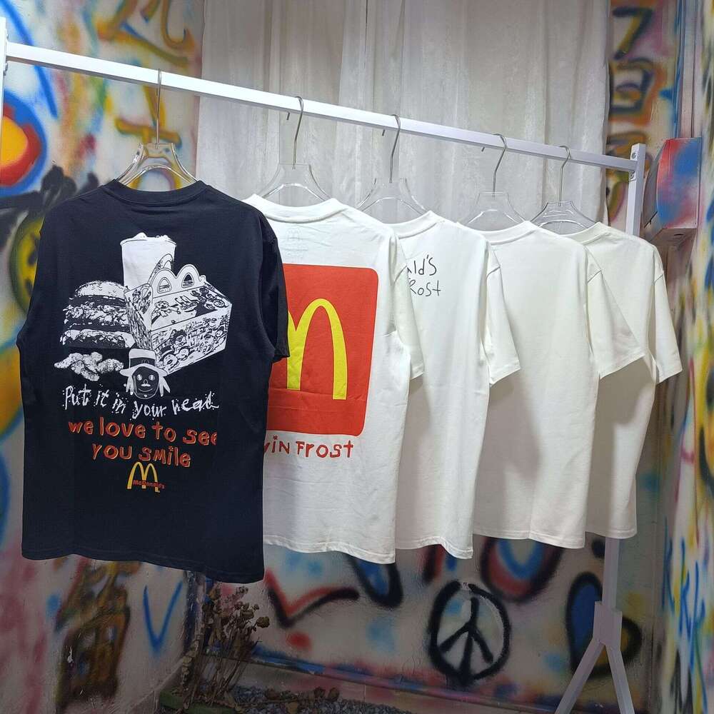 Meichao High Street Fun Pattern Short Sleeve Top for Summer