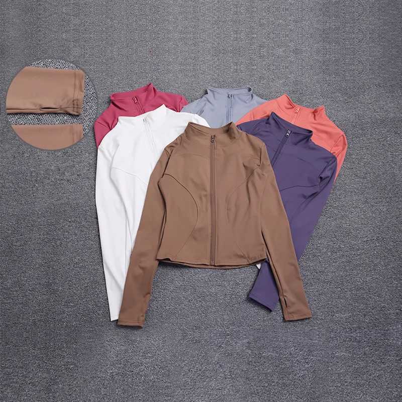 Active Shirts Tees Womens Sport Jacket Long Sleeve Shirt Workout Coat Gym Training Clothing Sportswear H25218